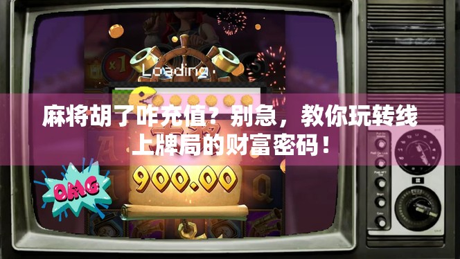 麻将胡了咋充值？别急，教你玩转线上牌局的财富密码！