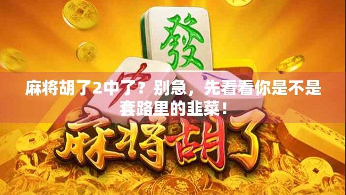麻将胡了2中了？别急，先看看你是不是套路里的韭菜！