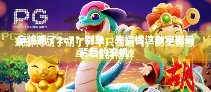 麻将胡了2c7？别急，先搞懂这数字密码背后的玄机！
