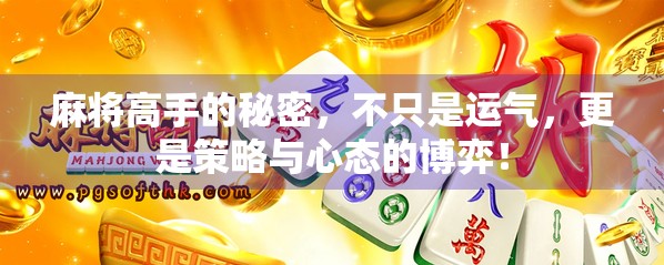 麻将高手的秘密，不只是运气，更是策略与心态的博弈！