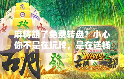 麻将胡了免费转盘？小心你不是在玩牌，是在送钱！