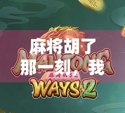 麻将胡了那一刻，我仿佛听见了人生高光的回响！