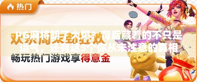 PG麻将胡了大爆？背后藏着的不只是运气，还有这3个你从未注意的真相！